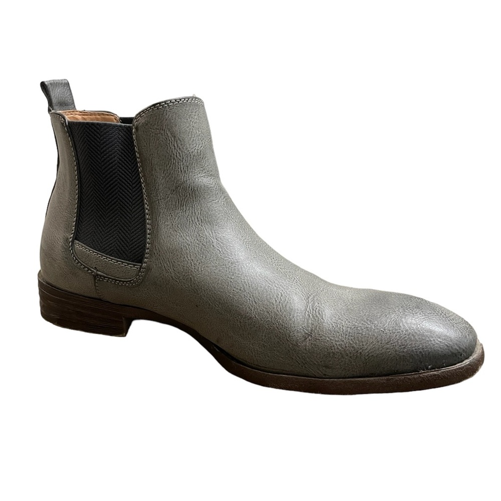 Robert Wayne Oklahoma Mushroom Grey ( cement color) Chelsea Men's Boots - Picture 2 of 6